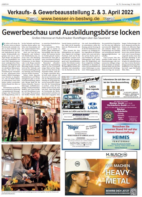 Sonderseiten Sauerlandkurier Werbegemeinschaft